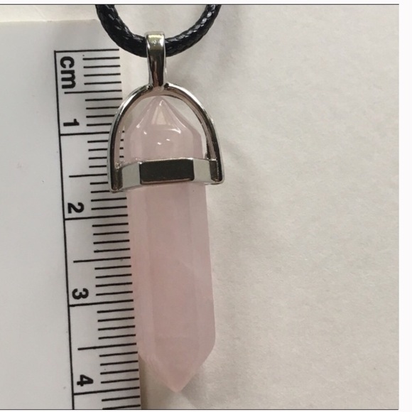 Rose Quartz Natural stone Necklace - Picture 3 of 3